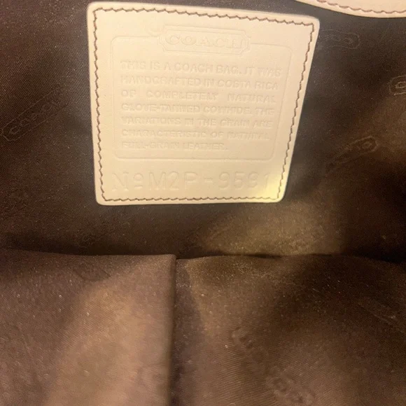 Coach Cream and Tan Hobo Bag - Picture 4 of 5